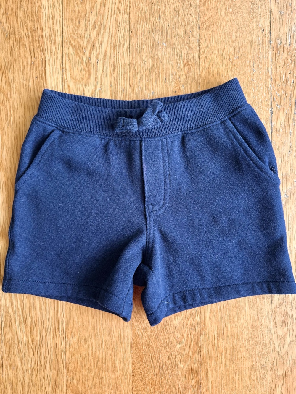 Ralph Lauren Navy Pull-On Cotton Blend Shorts